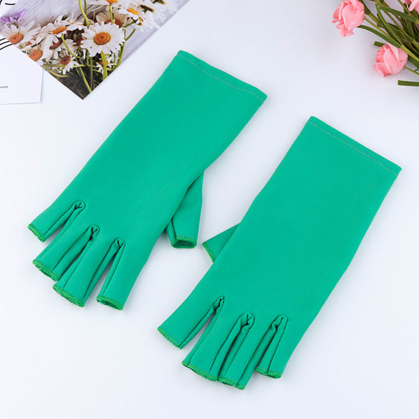 Manicure Uv Protection Gloves Half Finger Clothing In Various Colours Manicure & Pedicure Tools & Kits