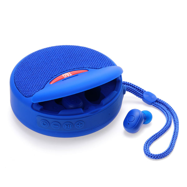 Portable Earphones Headset Bluetooth Speaker Integrated Wireless 3D Stereo Subwoofer Fm Radio