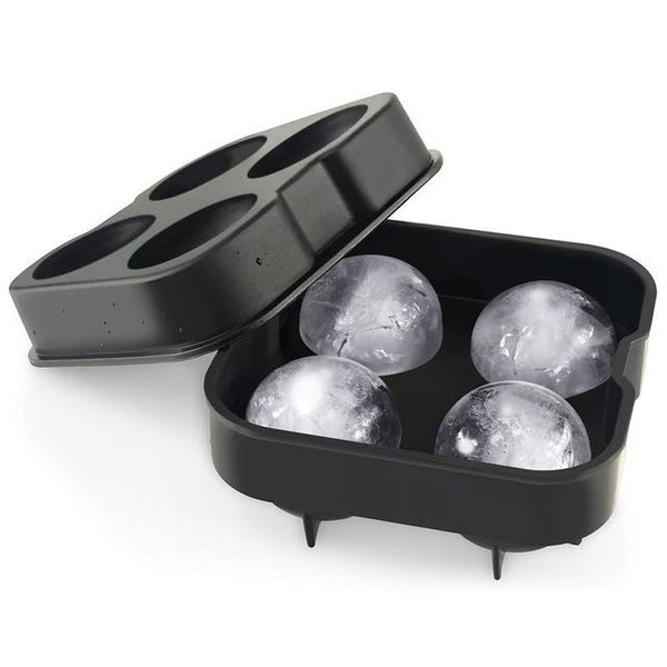 Ice Cubes Trays & Moulds Skulls Or Spheres Large Black Ice Cube Tray Silicone Mold