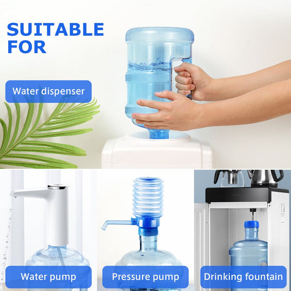 5L Pure Water Bottle Jug Reusable Portable Mineral Container Storage Bucket Thickened Food Grade Dispenser Barrel Water Carriers & Jerrycans