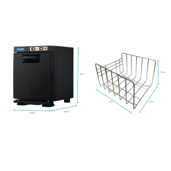 Orku 5L Black Electric Hand Towel Warmer Mini Uv Steriliser Cabinet Hot Sanitiser Sterilisers & Towel Warmers