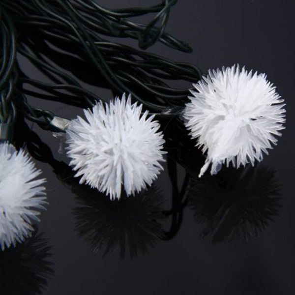 5M 20 Led Solar String Light For Xmas Party Blue Seasonal Decorations