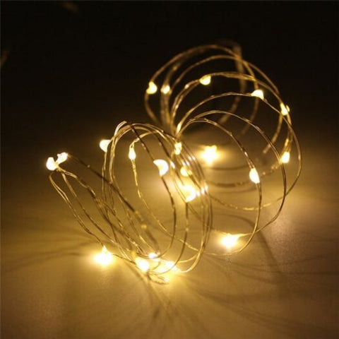 5M String Light For Patio Micro 50 Warm White Ray Led