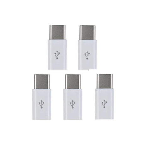 Photography Videography 5Pack Android Micro Usb Female To Type C Male Sync Data Converter Charging Adapter For Xiaomi Huawei Samsung Cable
