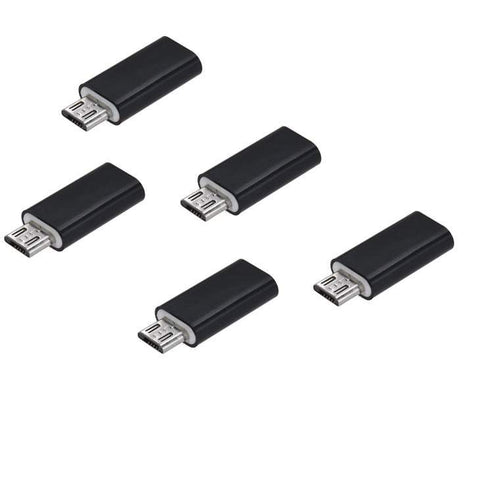 Photography Videography 5Pack Android Type C Usb Female To Micro Male Sync Data Converter Charging Adapter