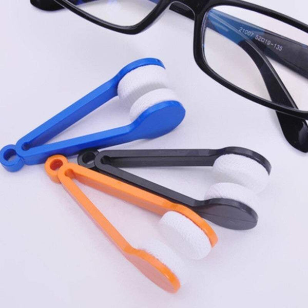 Eyewear 5Pack Multifunctional Portable Glasses Wipe Mini Sun Microfiber Spectacles Cleaner Soft Brush Cleaning Tool Eyeglass Cleaning Tools & Supplies