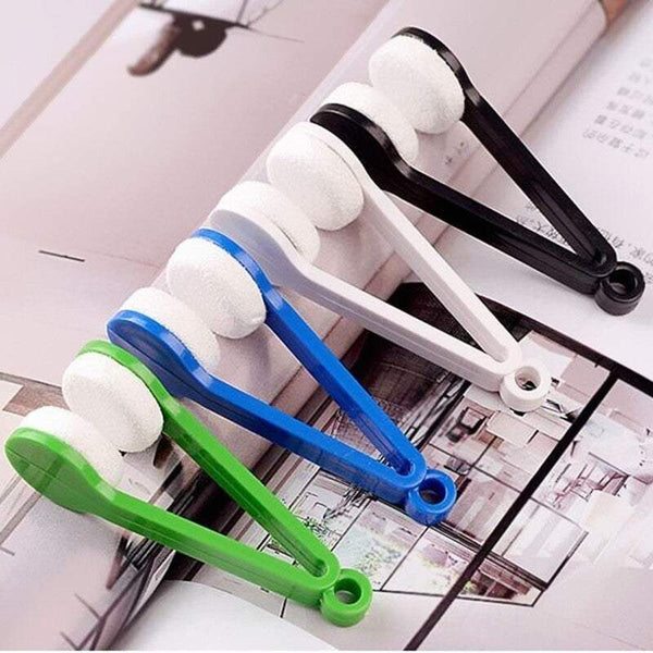 Eyewear 5Pack Multifunctional Portable Glasses Wipe Mini Sun Microfiber Spectacles Cleaner Soft Brush Cleaning Tool Eyeglass Cleaning Tools & Supplies