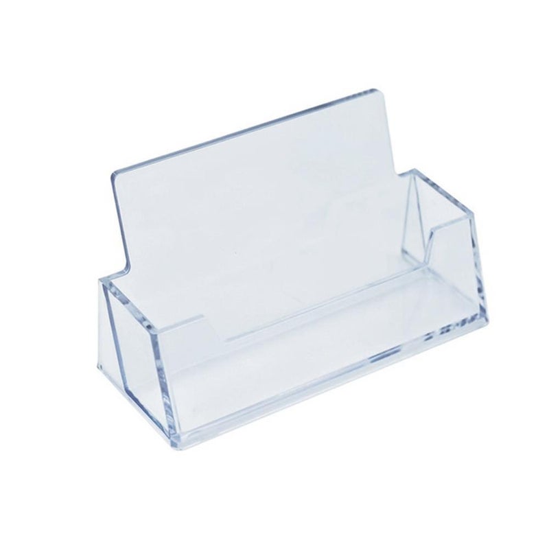 5Pc Clear Desk Shelf Box Storage Display Stand Acrylic Desktop Holder Plastic Transparent Business Card Business Card Holders