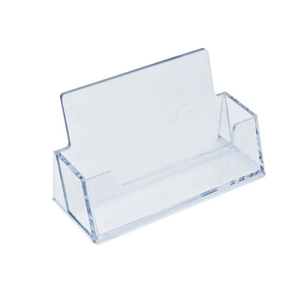 5Pc Clear Desk Shelf Box Storage Display Stand Acrylic Desktop Holder Plastic Transparent Business Card Business Card Holders