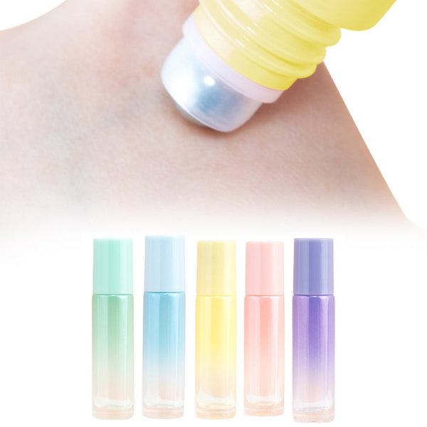 5 Pieces 10 Milliliter Glass Roller Bottles Thick On Ball Essential Oil