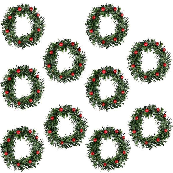 Christmas Decorations 5Pcs / 10Pcs Berries Wreaths Door Window Garlands