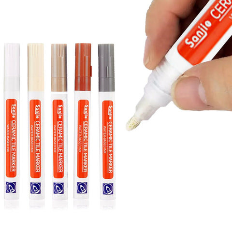 5Pcs/10Pcs Grout Pen Tile Paint Marker Instantly Color Cover Stained Floor & Wall Tiles