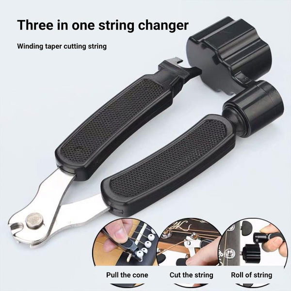 5Pcs 3In1 Guitar String Winder Tuning Tools Clamp Remover Stringed Instrument