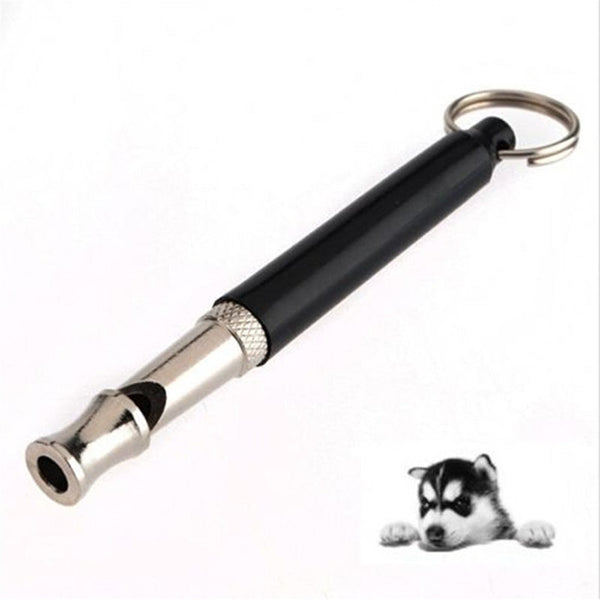 5Pcs Black Two Tone Ultrasonic Flute Dog Whistles For Training Sound Obedience Pet Puppy