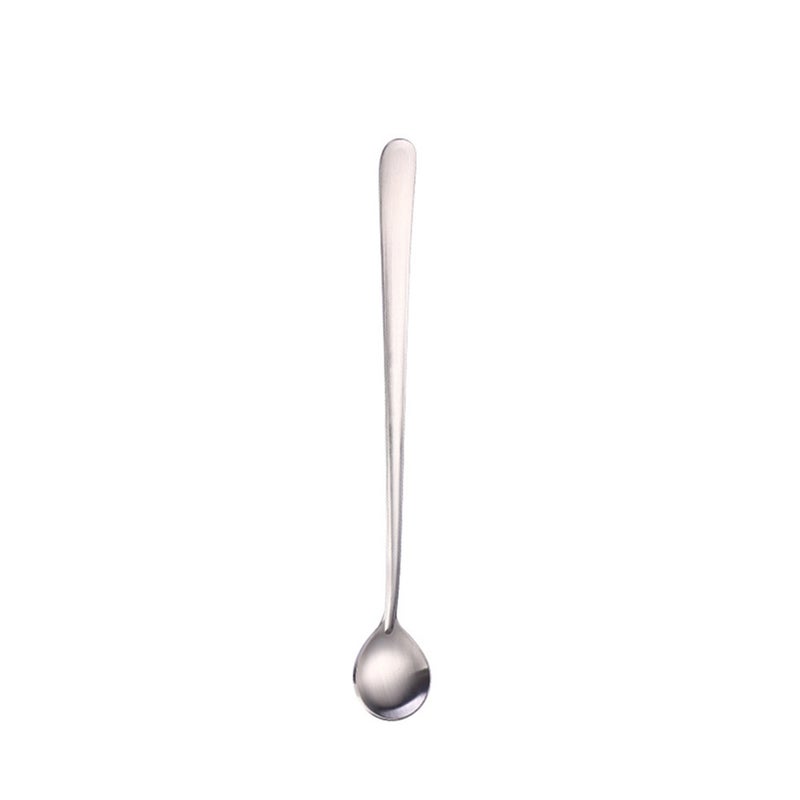 5Pcs Long Handled Stainless Steel Coffee Spoon Ice Cream Dessert Tea For Picnic Kitchen Accessories Spoons