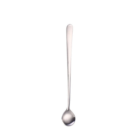 5Pcs Long Handled Stainless Steel Coffee Spoon Ice Cream Dessert Tea For Picnic Kitchen Accessories Spoons