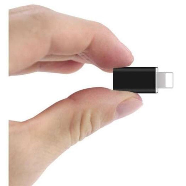 5Pcs Micro Usb To 8 Pin Adapter For Iphone X / Plus 7 6 6S Black Cables & Adapters