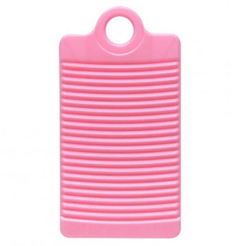 5Pcs Plastic Non Slip Mini Home Wash Clothes Thickened Hand Grip Washboard Pink