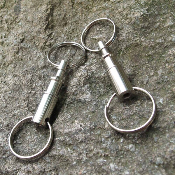 5Pcs Premium Quick Release Pull Apart Key Removable Handy Detachable Keychain Accessory With Two Split Rings Keyrings