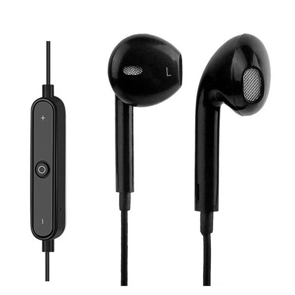 5Pcs S6 Bt 4.1 In Ear Sports Headphones Black