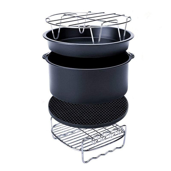 Air Fryers 5Pcs Set 6 Inch Accessories Cake Pizza Bbq Roast Barbecue Baking Pan Tray Air Fryer Accessories