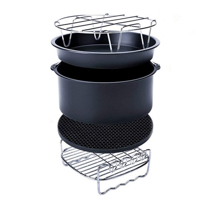 Air Fryers 5Pcs Set 6 Inch Accessories Cake Pizza Bbq Roast Barbecue Baking Pan Tray Air Fryer Accessories