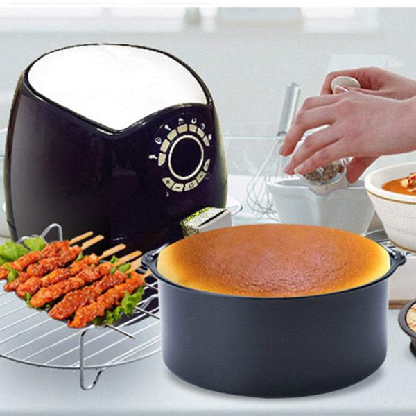 Air Fryers 5Pcs Set 6 Inch Accessories Cake Pizza Bbq Roast Barbecue Baking Pan Tray