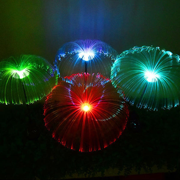 5 Pieces Solar Fireworks Fairy String Led Lights Jellyfish Garden Stake Outdoor Lamp String Lights