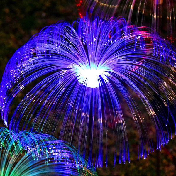 5 Pieces Solar Fireworks Fairy String Led Lights Jellyfish Garden Stake Outdoor Lamp String Lights