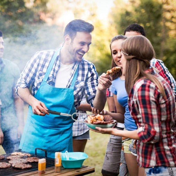 5 Pieces Telescopic Stainless Steel Barbecue Forks Retractable Bbq Roasting Sticks Barbecue Tools