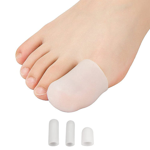 10Pcs Toe Sleeve Cap Cover Protector Finger Tube Corn Pain Relief