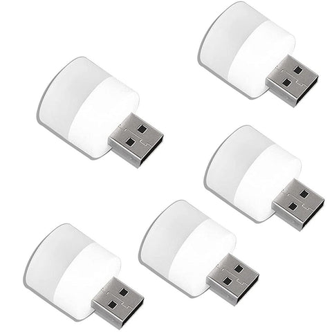 5 Pieces Usb Plug In Mini Led Bulb For Power Bank Sleek Design Night Lights