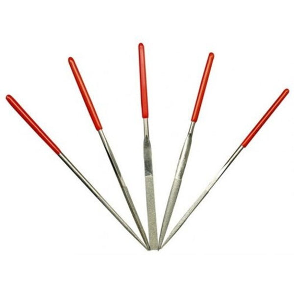 5Pcs Wood Rasp Needle Set Carving Tools Metal Woodworking Silver Files