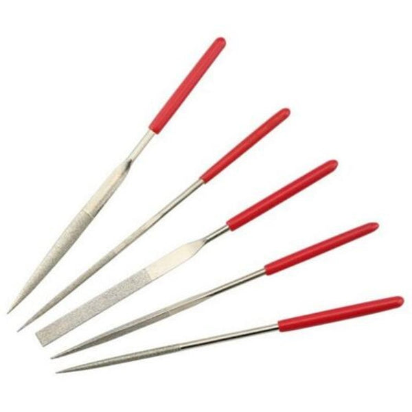 5Pcs Wood Rasp Needle Set Carving Tools Metal Woodworking Silver Files
