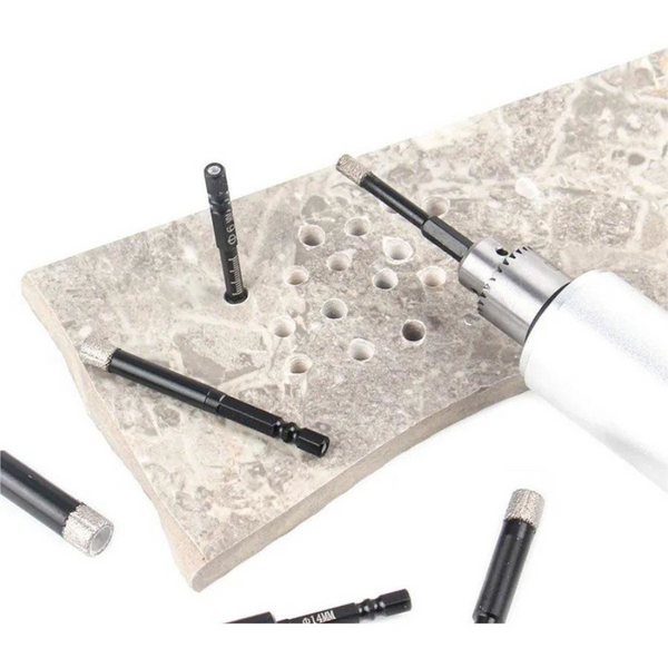 5Pcs Dry Diamond Core Drill Bit 6Mm Holesaw Cut Marble Tile Porcelain Granite Drill Bits