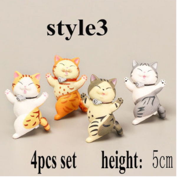 5Pc / Set Cute Cat Desk Accessories Pen Holders