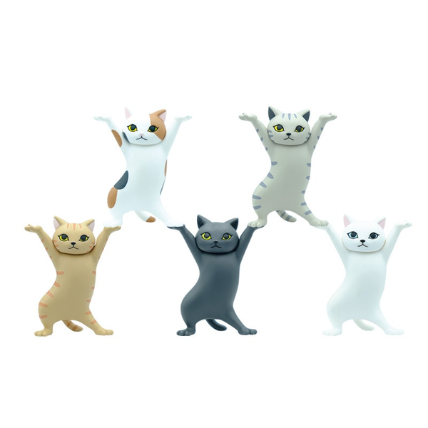 5Pc / Set Cute Cat Desk Accessories Pen Holders