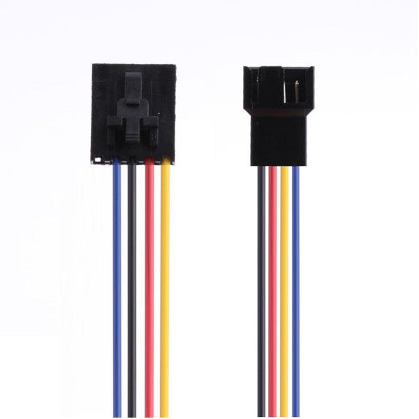5Pin Female To 4Pin Male Cooling Fan Connector Adapter Converter Extension Cable Wire Cord For Dell Pc Laptop Power Cables & Connectors