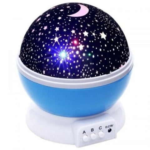 5V Star Light Rotating Projector Lamp For Kids Bedroom Blue Deep Sky Night Lights