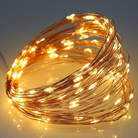 5V Usb 10M Copper Wire 100 Leds Decoration String Lights Warm White
