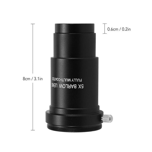 5X Barlow Eyepiece 1.25Inch Astronomical Telescope Telescope Eyepieces & Lenses