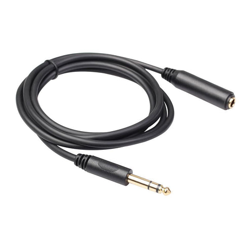 6.35Mm Headphone Extension Cable Trs 1 / 4' Male To Female Stereo Electric Instrument Parts Accessories
