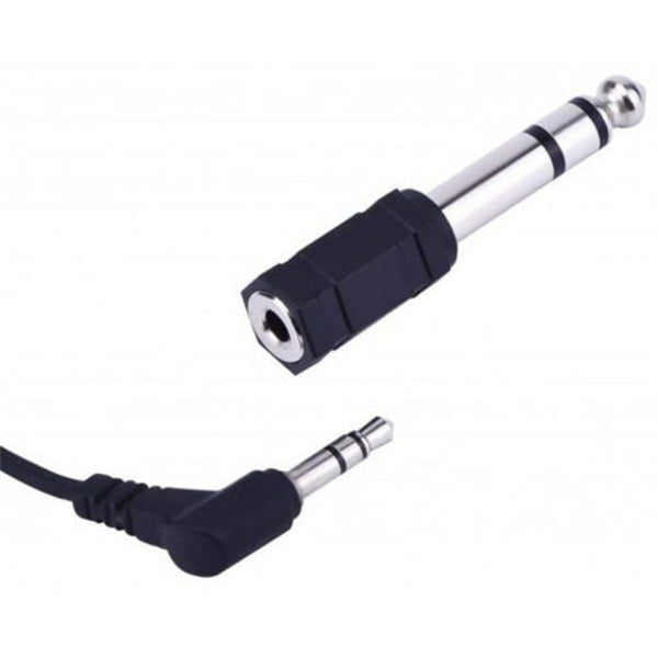 6.5 Mm Audio Stereo Plug To 3.5 Headphone Jack Adapter 3Pcs Black