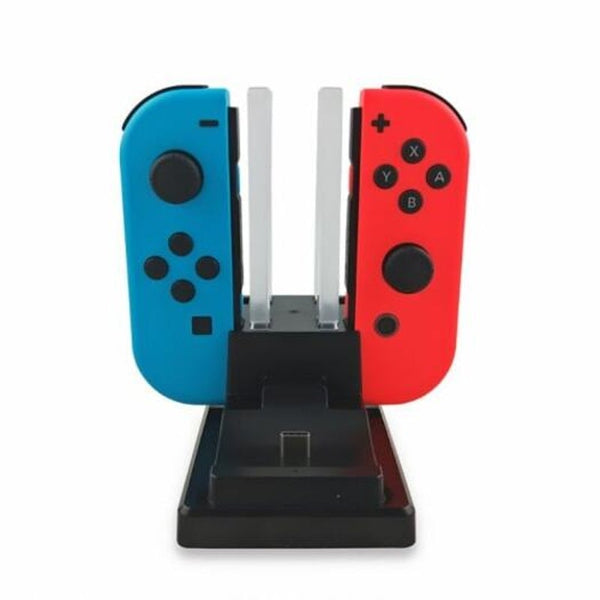 6 In 1 Charging Station For Nintendo Switch Joy Con Controllers Pro Black Chargers & Charging Docks