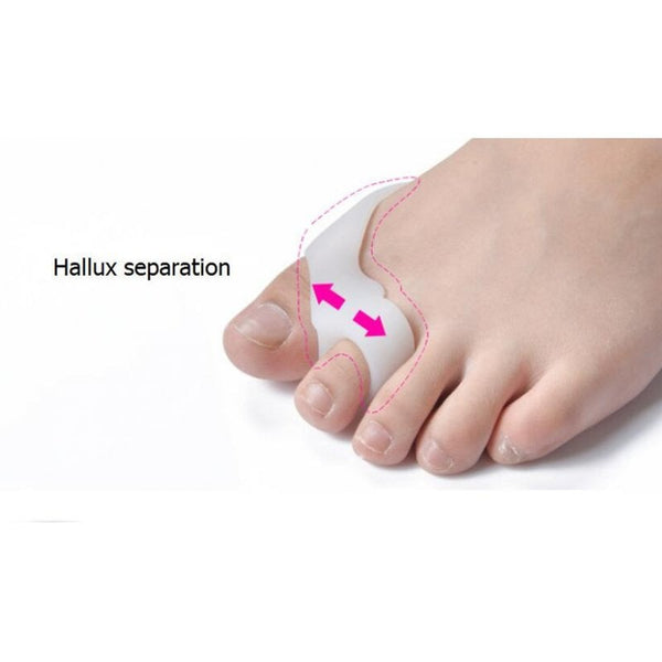 6 Pair Foot Care Tool Silicone Thumb Toe Dual Ring Separators Spacer Straightener Orthotics Braces & Sleeves