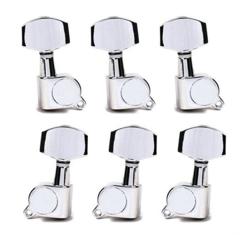 6 Pcs Guitar String Tuning Pegs Tuners Machine Heads Part Silver
