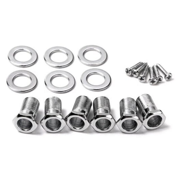 6 Pcs Guitar String Tuning Pegs Tuners Machine Heads Part Silver Guitar Accessories