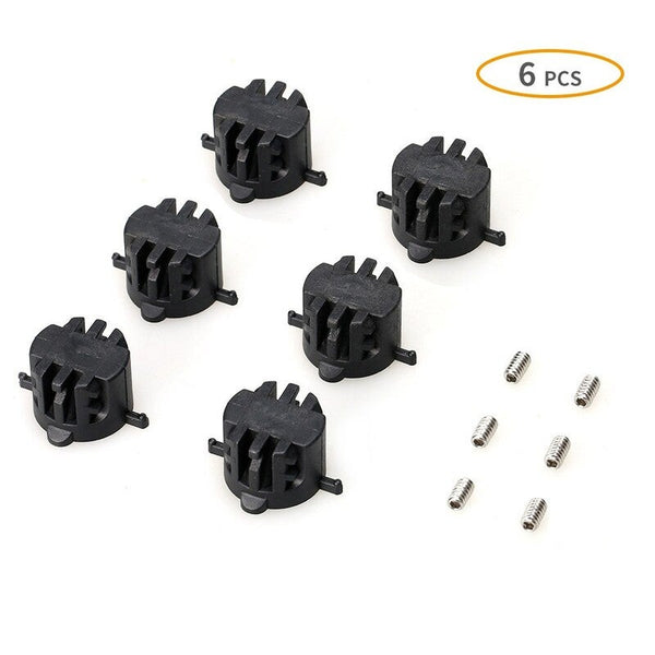 6 Pcs Surfboard Rail Plug Fcs Fin Plugs With 9Mm Screws Leash Fin Screws