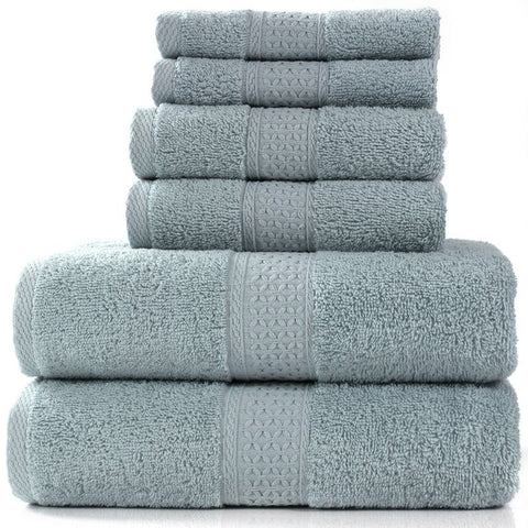 6 Piece Towel Sets Bath Face Hand Ver 10 Towels & Washcloths
