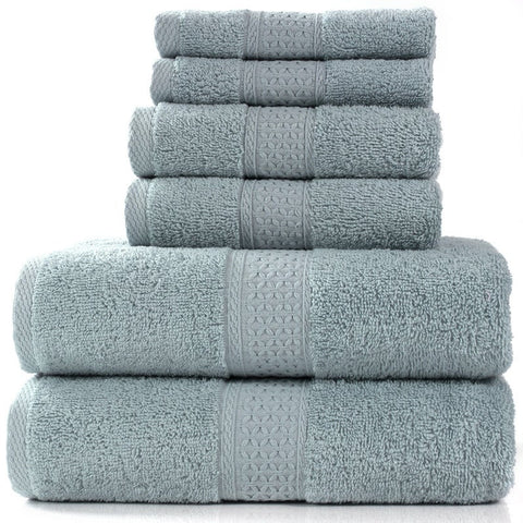 6 Piece Towel Sets Bath Face Hand Ver 10